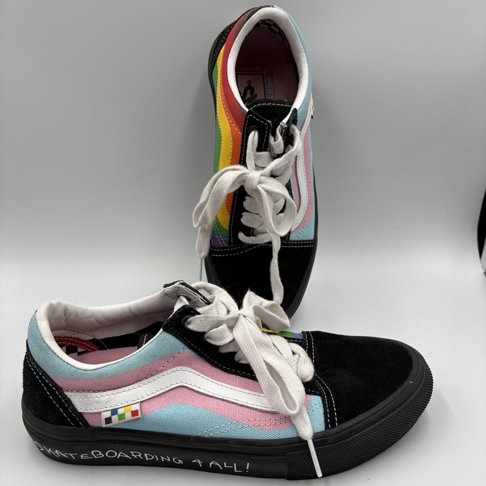 VANS | Old Skool Pride Rainbow Skate Shoes Skateboarding‎ 4 All! Sz 6